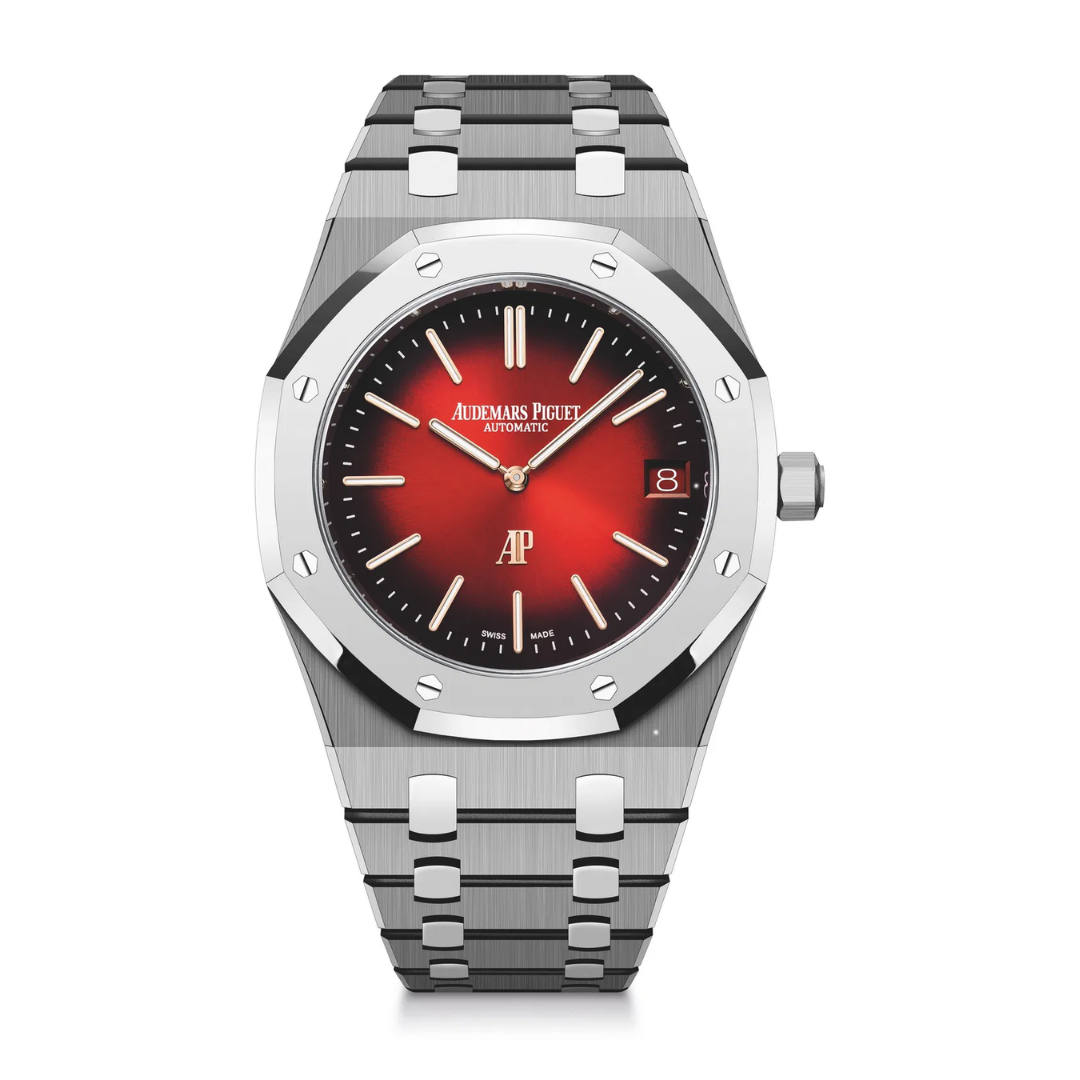 Royal Oak “Jumbo” Extra-Thin Titanium & BMG Burgundy 39mm