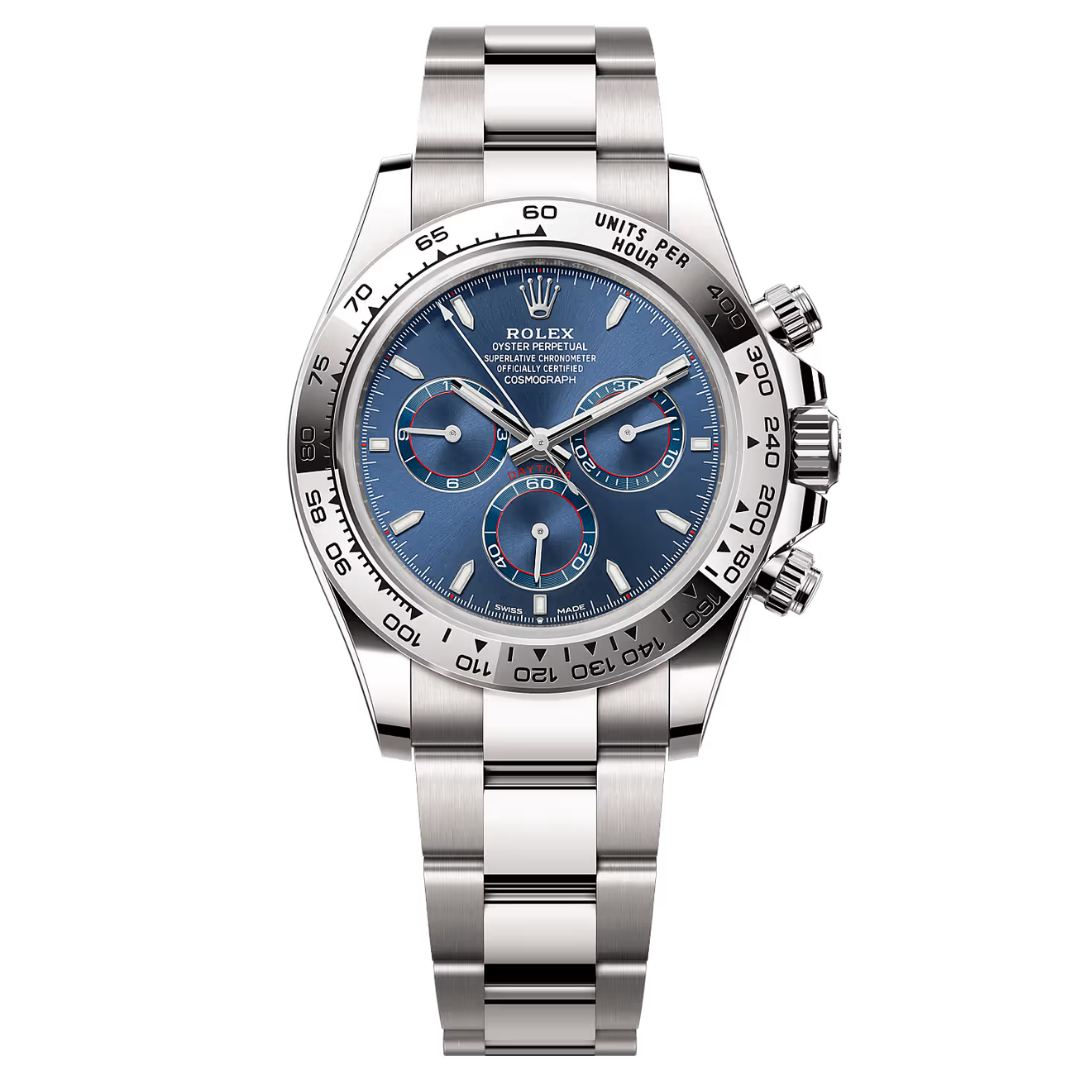 Cosmograph Daytona Blue Dial White Gold 40mm
