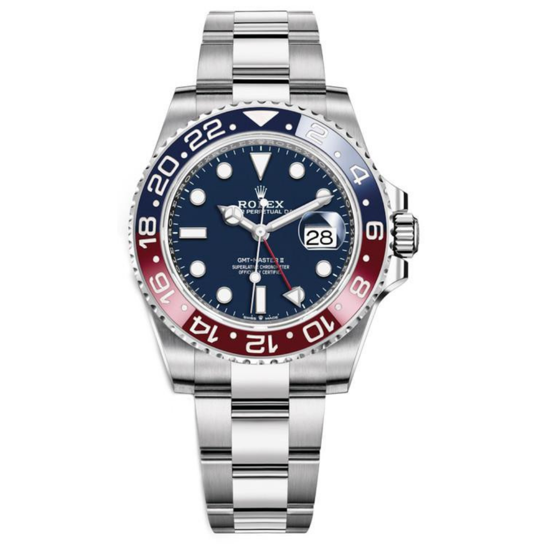 GMT-Master II “Pepsi” White Gold Blue Dial 40mm