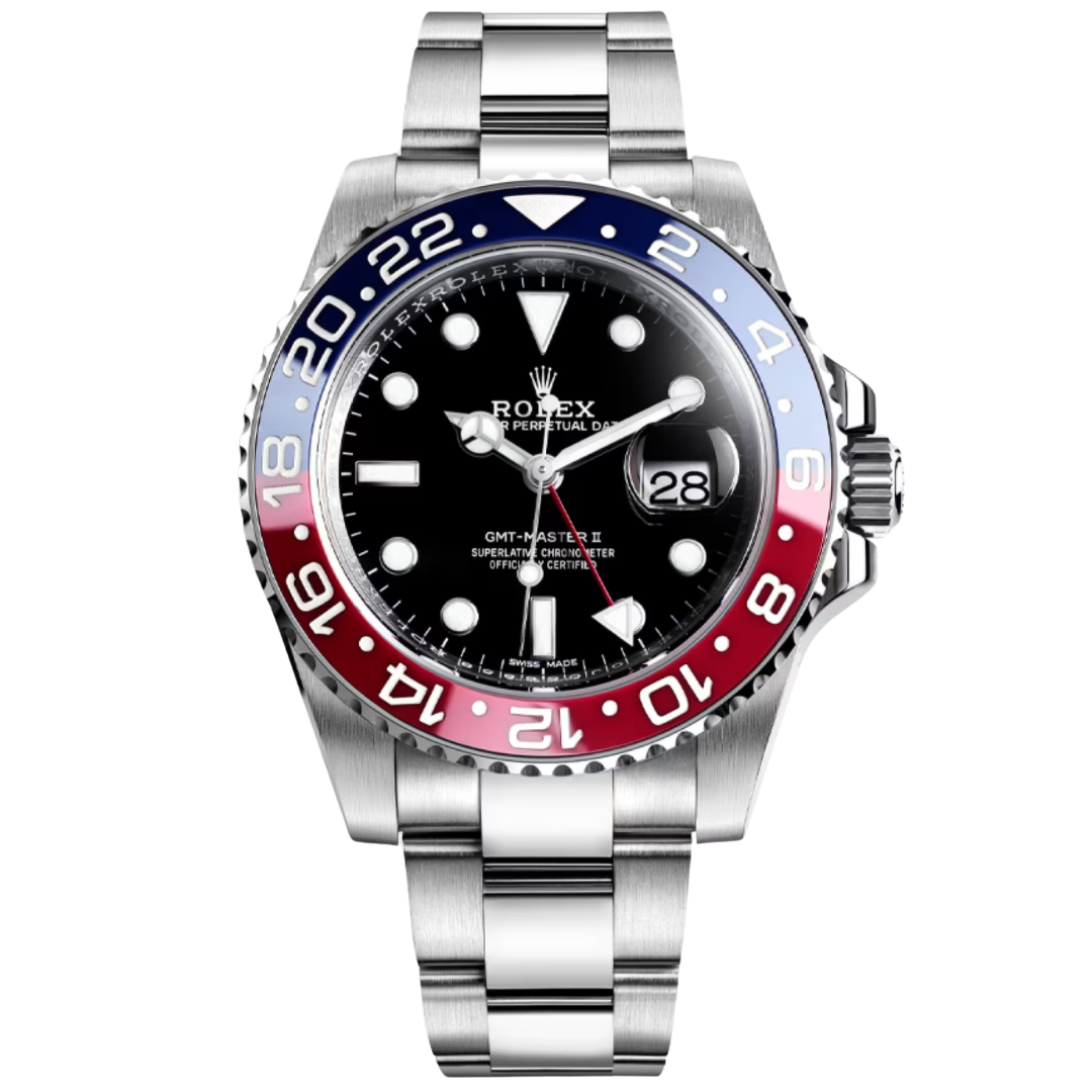 GMT-Master II “Pepsi” White Gold Black Dial 40mm
