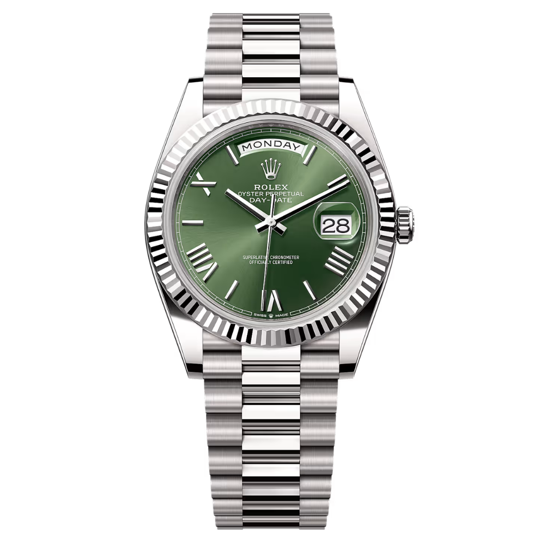 Day-Date 40 Olive Green White Gold