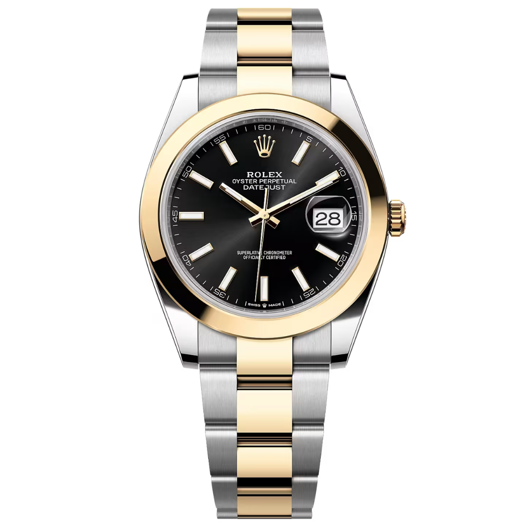 Datejust 41 Bright Black Smooth Bezel