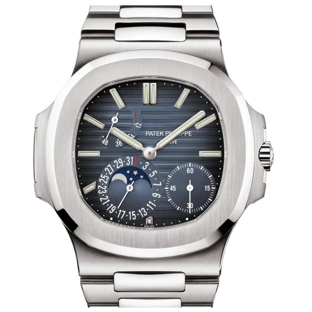 Nautilus Moon Phases Blue Dial 40mm
