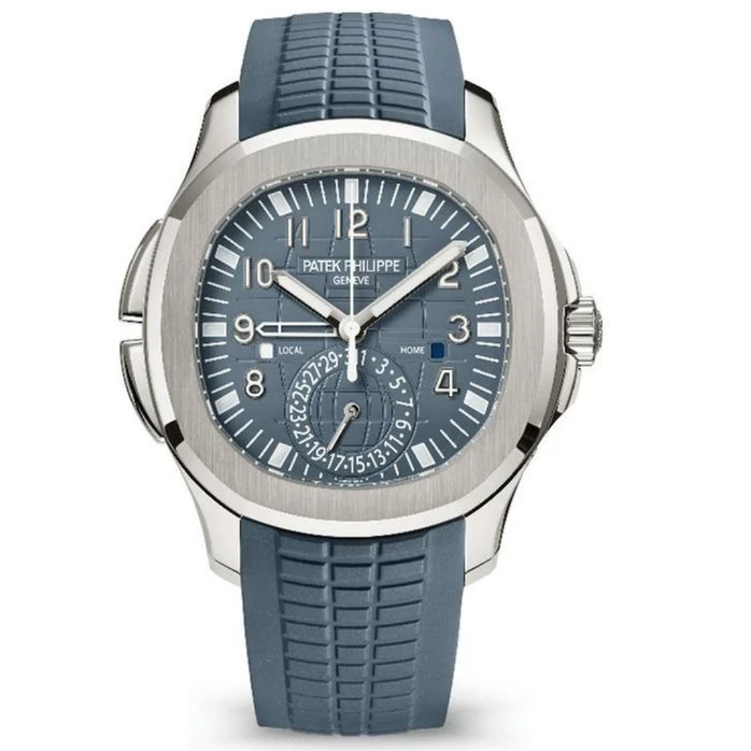 Aquanaut Travel Time Blue-Gray White Gold 40.8mm
