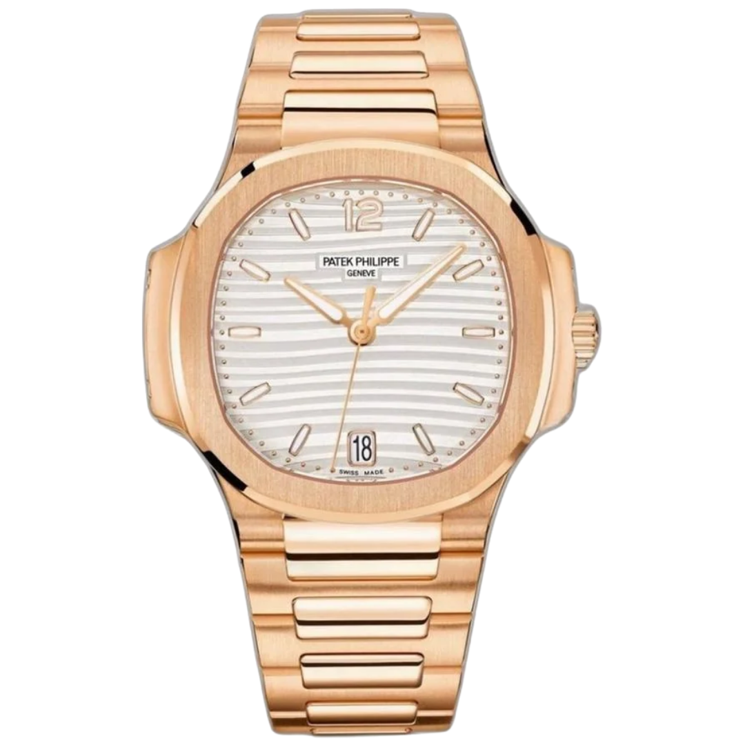 Nautilus Rose Gold Silvery Opaline 35.2mm