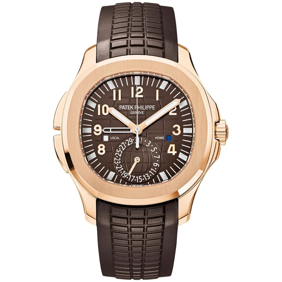 Aquanaut Travel Time Rose Gold Brown 40.8mm